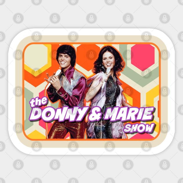 Donny & Marie Show Sticker by David Hurd Designs